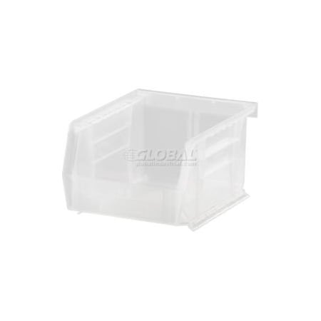 Quantum Storage Systems Hang & Stack Storage Bin, Plastic, Clear, 24 PK QUS210CL